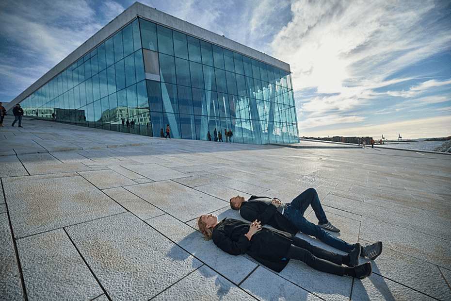 Utsiden av Operaen i Oslo