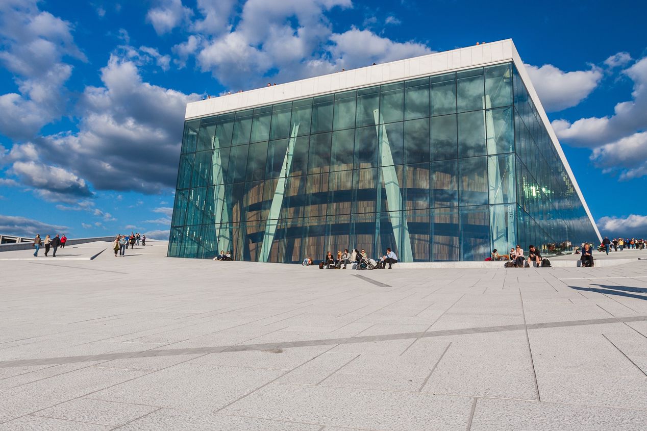 At the roof of Oslo opera