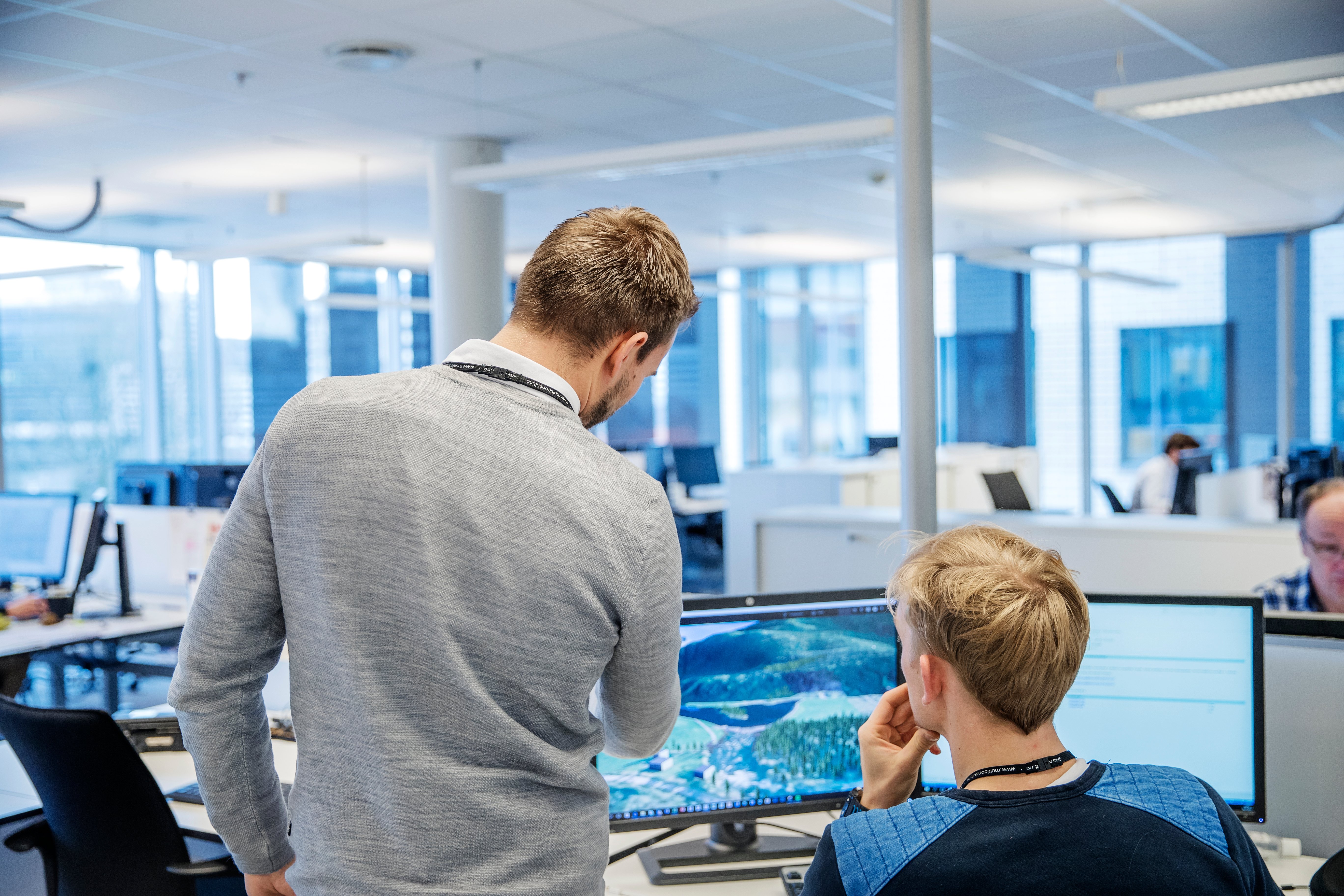 Ansatte i kontorlandskap